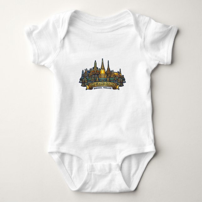 DER GRANDE PALAST, BANGKOK BABY STRAMPLER (Vorderseite)