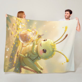 Der Grashüpfer und das Nektarkunstwerk Fleecedecke