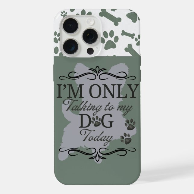Der graue Dog Case-Mate iPhone Case Hülle (Rückseite)