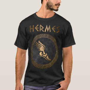 Der griechische Gott ist der Gott des Reisens und T-Shirt