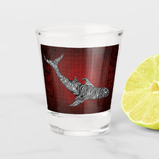 Der Griff  Schnapsglas