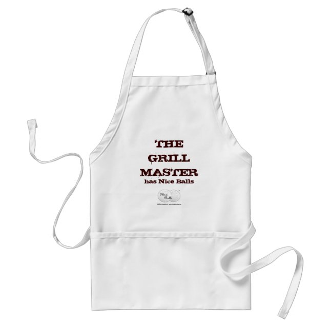 Der Grill-Meister hat Nizza Bälle Schürze (Vorne)
