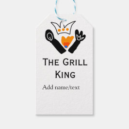 Der Grill-Meister hinzufügen Namen Text Kochen am  Geschenkanhänger