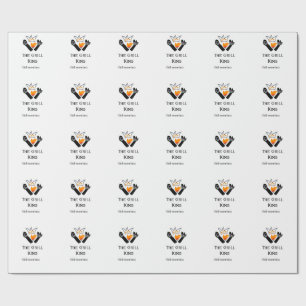 Der Grill-Meister hinzufügen Namen Text Kochen am  Geschenkpapier