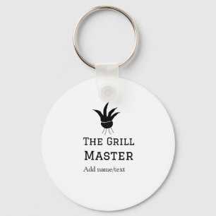 Der Grill-Meister hinzufügen Namen Text Kochen am  Schlüsselanhänger