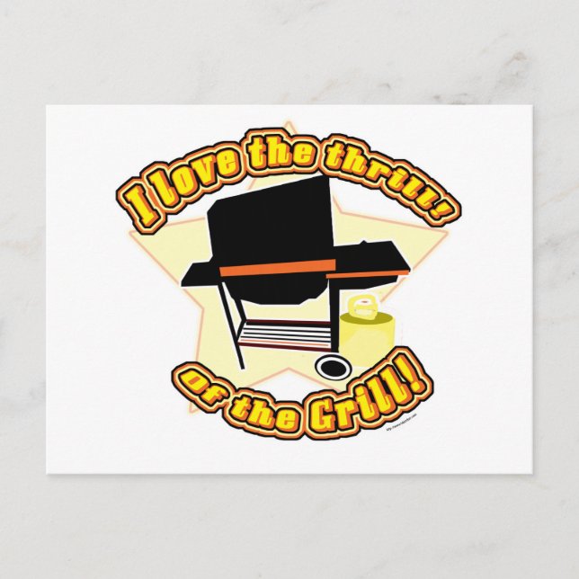 Der Grill Thrill Postkarte (Vorderseite)