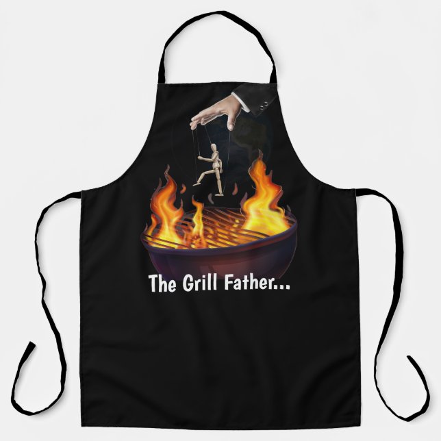 Der Grill-Vater All-over-Print-Schürze Schürze (Vorderseite)