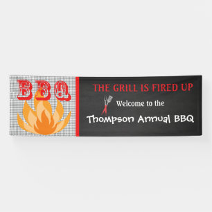 Der Grill wird herauf jährliche GRILLEN Fahne Banner