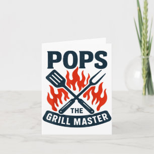 Der Grillmeister Bbq Vatertag Opa Grillen Karte