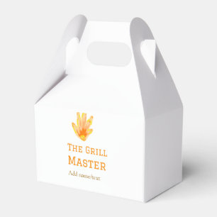 Der Grillmeister fügt Namen Text Kochen besten gel Geschenkschachtel