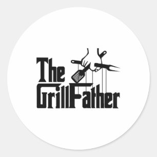 Der Grillpater Premium _1 Runder Aufkleber
