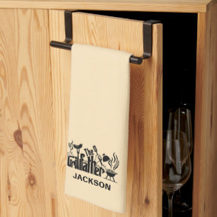 Der Grillvater Geschirrtuch
