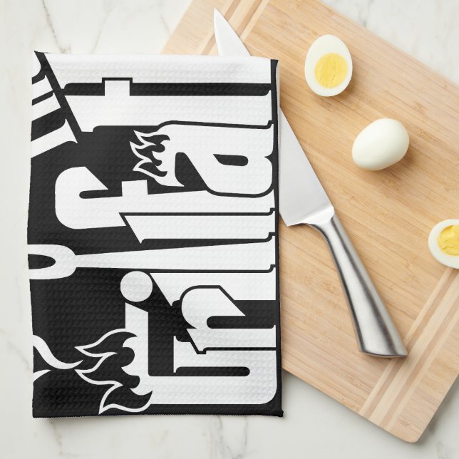 Der Grillvater Geschirrtuch (Viertel Falte)