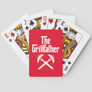 Der Grillvater mit heißen Hunden Spielkarten