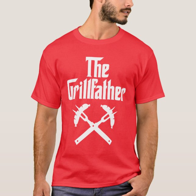 Der Grillvater mit heißen Hunden T-Shirt (Vorderseite)