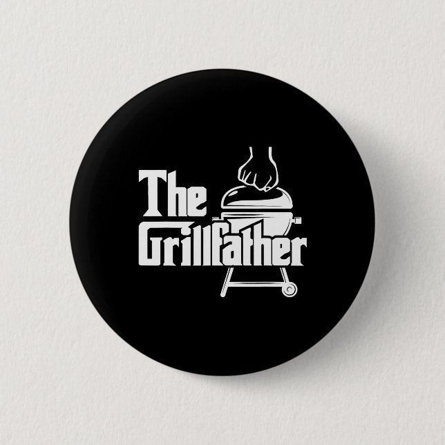 Der Grillvater - Pitmaster Bbq Liebhaber Smoker Gr Button (Vorderseite)