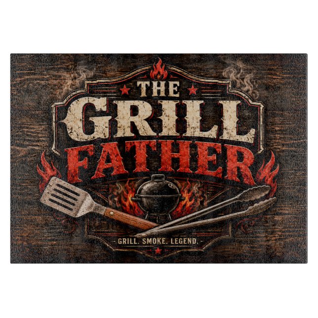 Der Grillvater Schneidebrett (Vorderseite)