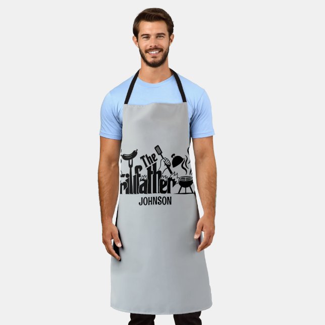 Der Grillvater Schürze (Getragen)