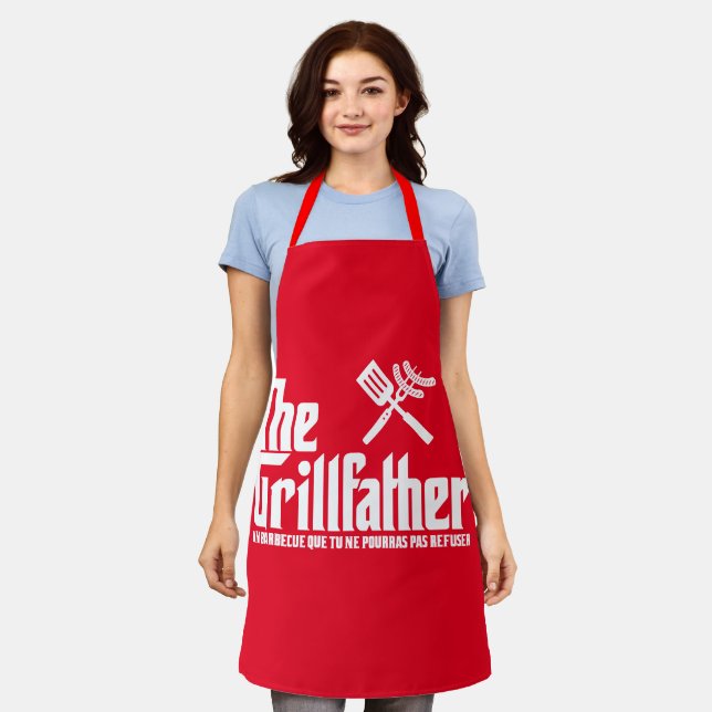 Der Grillvater Schürze (Getragen)