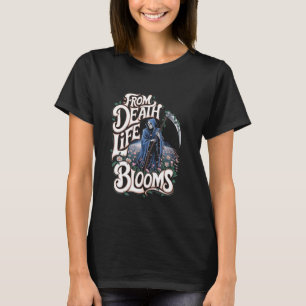 Der grimmige Sensenmann aus dem Tode blüht Blume T-Shirt