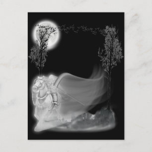 Der grimmige Sensenmann fährt wieder Postkarte