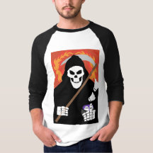 Der grimmige Sensenmann - Sleeve Raglan T - Shirt