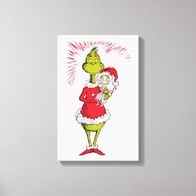 Der Grinch entführt Cindy Lou Wer Leinwanddruck (Vorderseite)