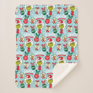 Der Grinch Frohe Wholidays Muster Sherpadecke
