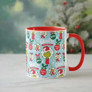 Der Grinch Happy Wholidays Muster Tasse