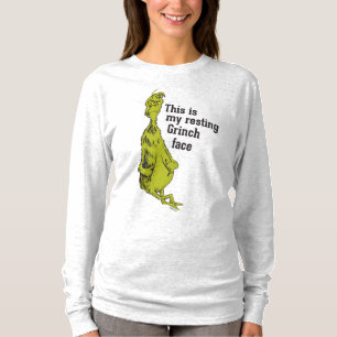 Der Grinch Lustiges Grinch-Gesicht in Ruhe T-Shirt