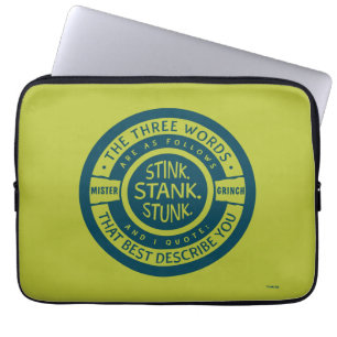 Der Grinch Stank Gestunken Stinkt Zitat Laptopschutzhülle
