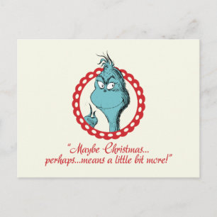 Der Grinch Vielleicht Weihnachten… Postkarte