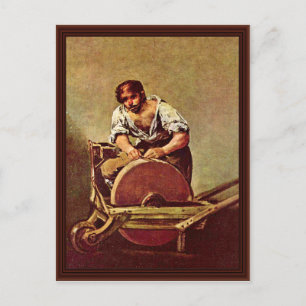 Der Grinder (El Afilador) von Francisco de Goya Postkarte