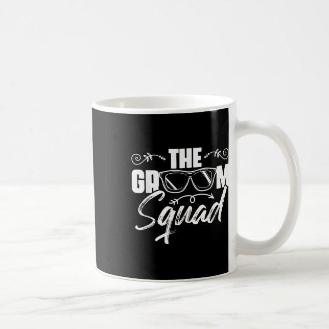 Der Groom Squad Sungles Wedding Bachelor Party Gro Kaffeetasse (Rechts)