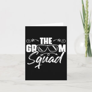 Der Groom Squad Sungles Wedding Bachelor Party Gro Karte