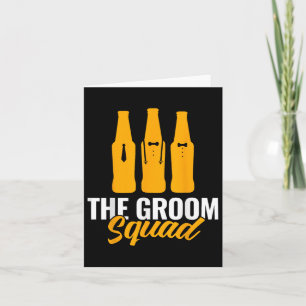 Der Groom Squad Sungles Wedding Bachelor Party Gro Karte