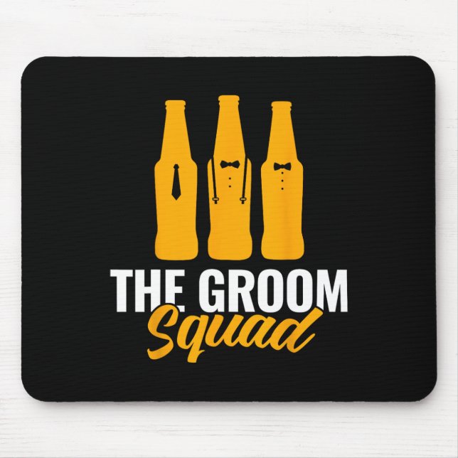 Der Groom Squad Sungles Wedding Bachelor Party Gro Mousepad (Vorne)