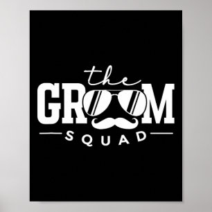 Der Groom Squad Sungles Wedding Bachelor Party Gro Poster