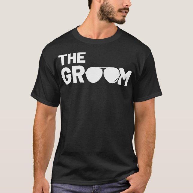 Der Groom Squat Bachelor versorgt Party Hochzeit T-Shirt (Vorderseite)