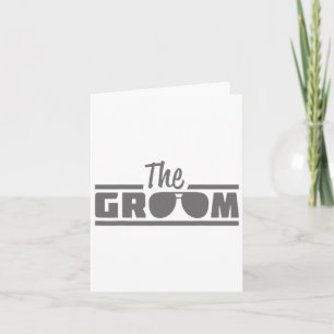 Der Groom Vintagen Männer Hochzeitstag wird zu wer Karte