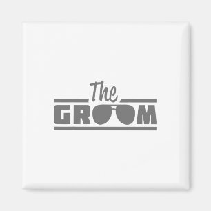 Der Groom Vintagen Männer Hochzeitstag wird zu wer Magnet