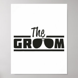 Der Groom Vintagen Männer werden zum Hochzeitstag Poster