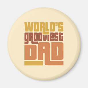 Der Grooviest Vater-Retro lustiges der Welt Magnet