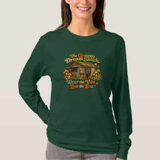 Der Groovy Dream Shack Damen Langarmshirt T-Shirt