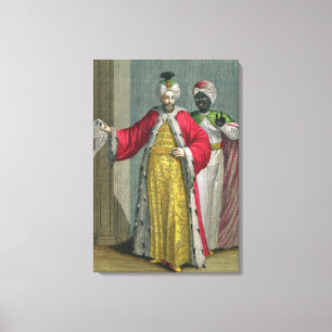 Der großartige Lord, in seinem Seraglio mit Kisla Leinwanddruck