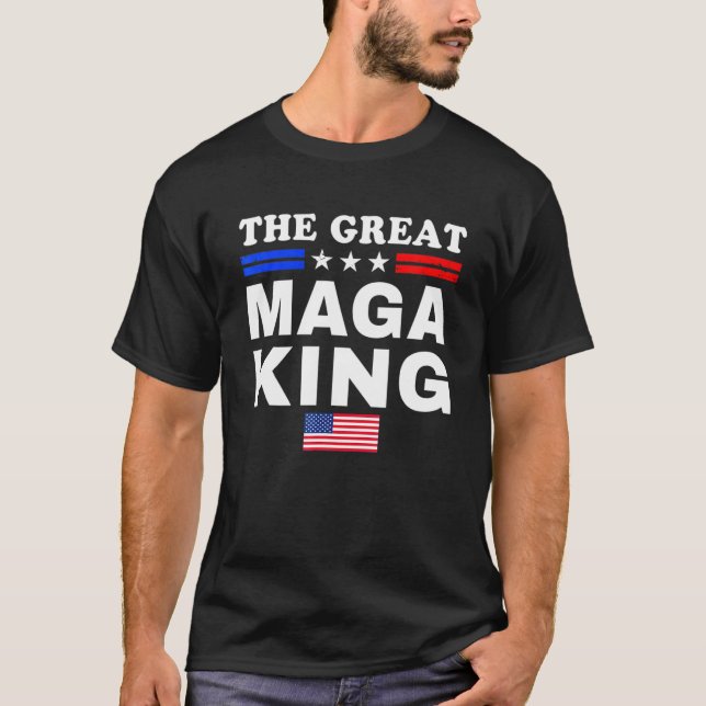 Der großartige MAGA King Ultra MAGA Patriotic T-Shirt (Vorderseite)