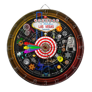 Der großartige mehrsprachige SpielDartboard Las Dartscheibe