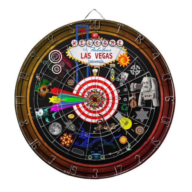 Der großartige mehrsprachige SpielDartboard Las Dartscheibe (vorne)