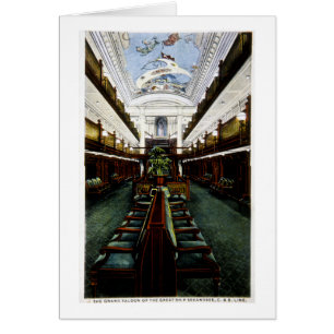 Der großartige Saal des großen Schiffs Seeandbee,