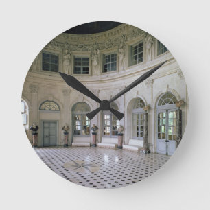 Der großartige Salon, 1656-1661 (Foto) Runde Wanduhr